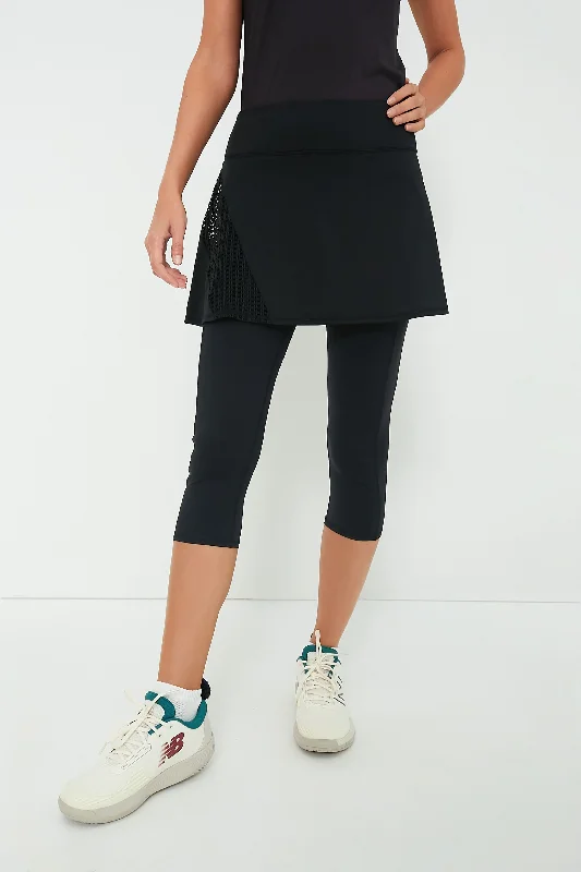 Black Jesse Skirted Capri