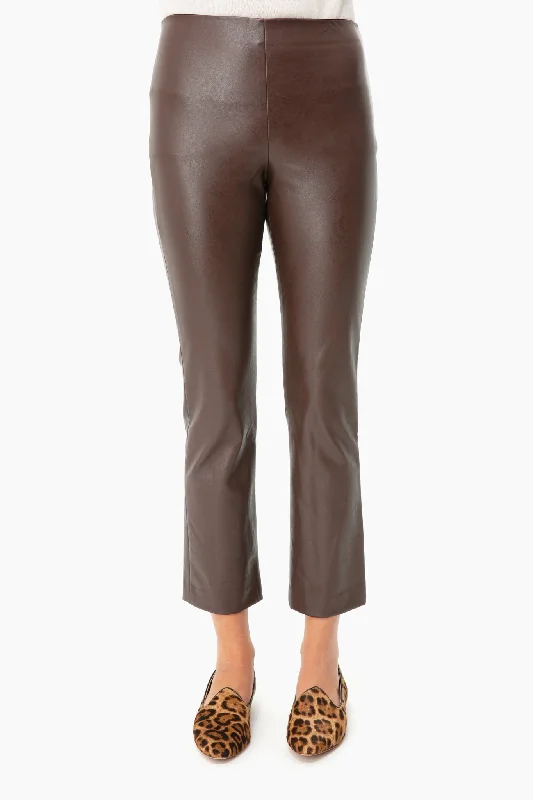 Brown Leather Ashford Pants