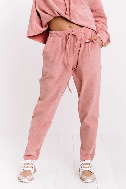 Cozy Perk Joggers in Blush