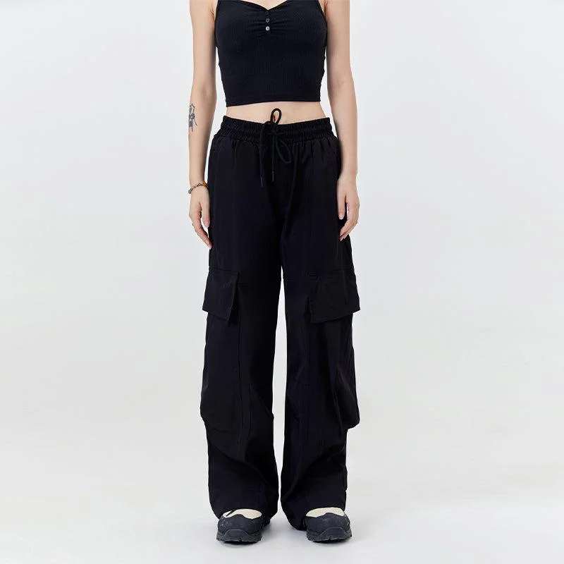 Big Flap Pocket Drawstring Cargo Pants