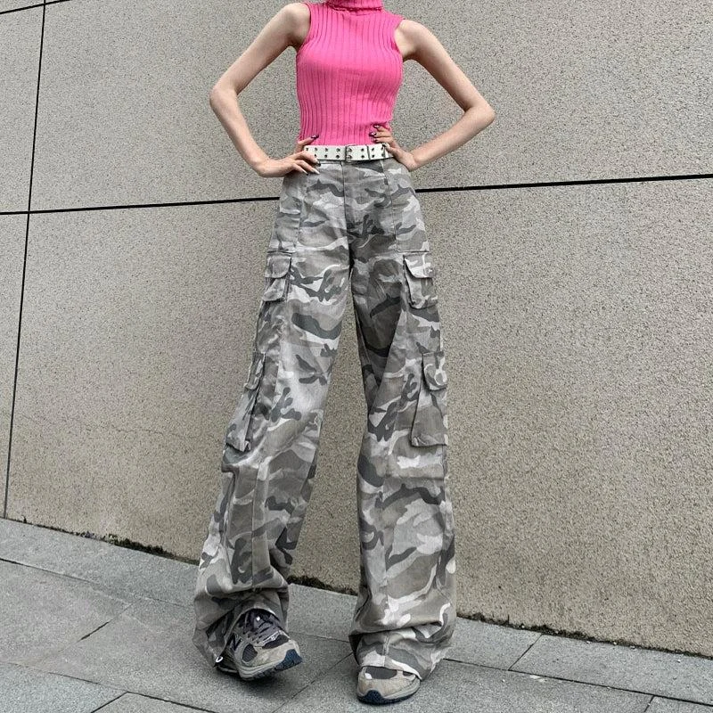 Camouflage Pattern Cargo Pants