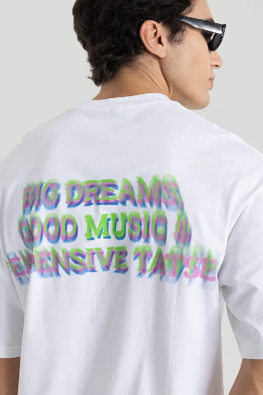 Big Dreams White Oversized T-Shirt