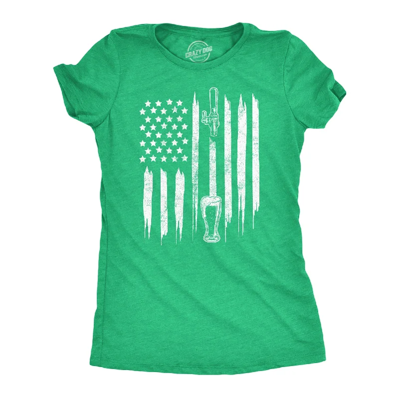 Craft Beer American Flag Women's T Shirt