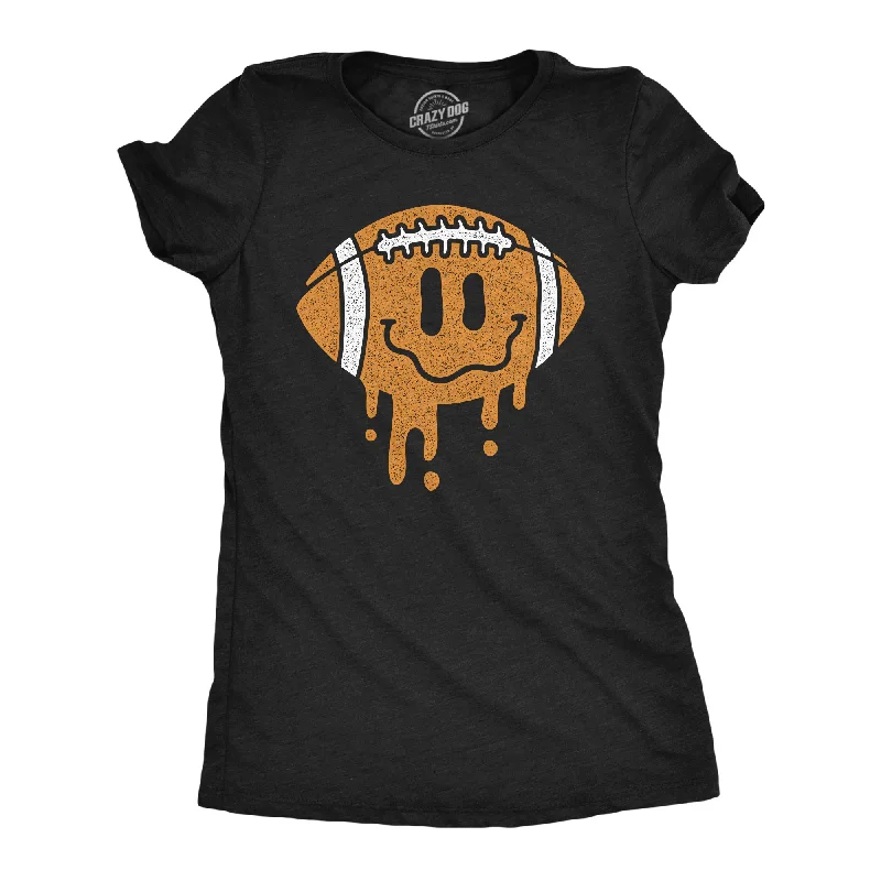 Dripping Football Smile Women's T Shirt