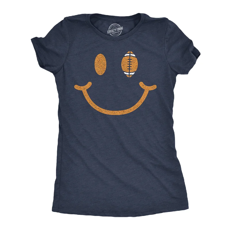 Football Smiling Face Women's T Shirt