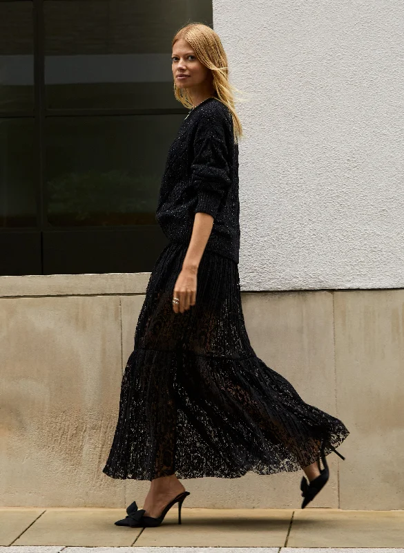 Alice Recycled Lace Midi Skirt