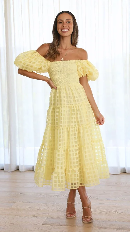 Deemi Maxi Dress - Yellow