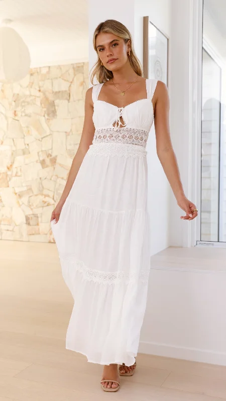 Indie Maxi Dress - White