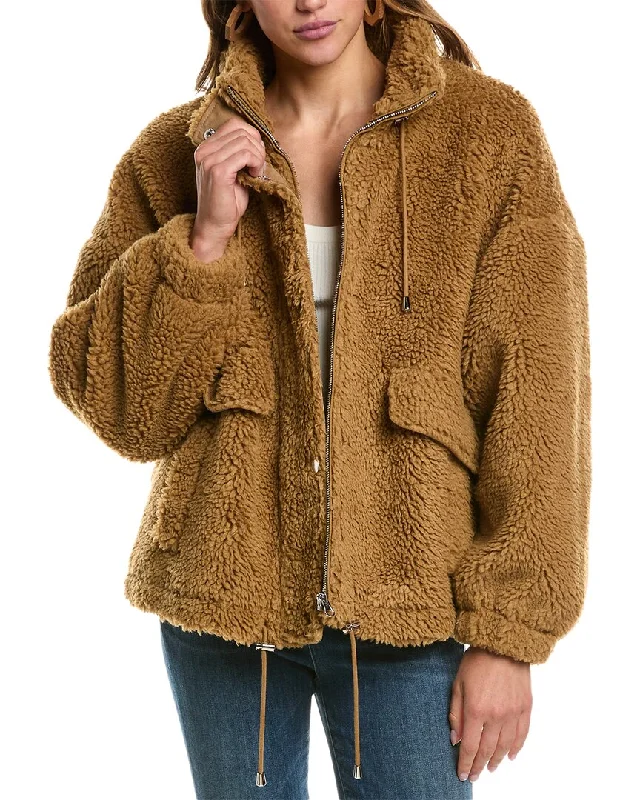 ba&sh Teddy Fleece Coat