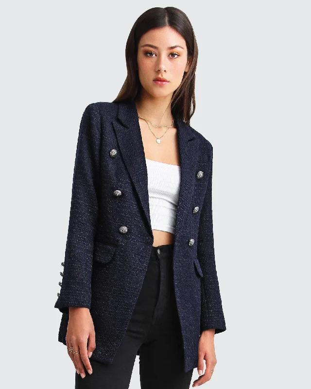 Princess Polina Textured Weave Blazer