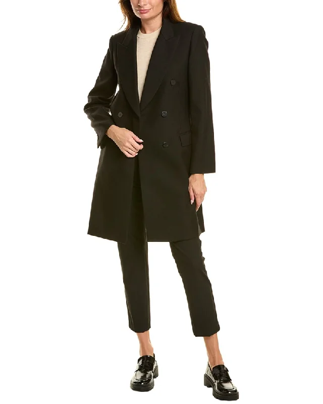 Theory Tailored Wool-Blend Coat