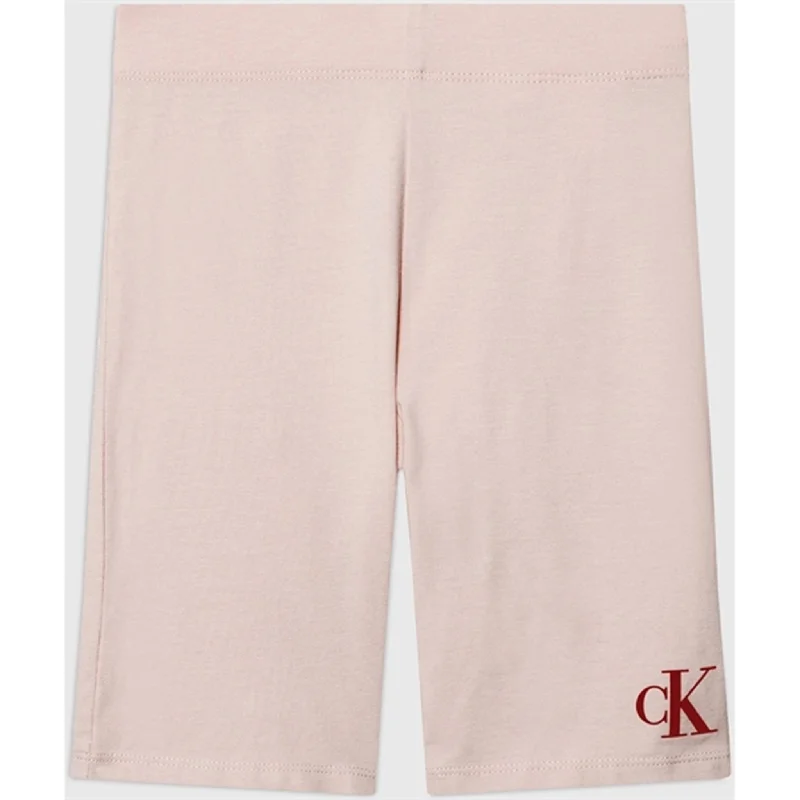 Calvin Klein CK Logo Cycling Shorts Sepia Rose